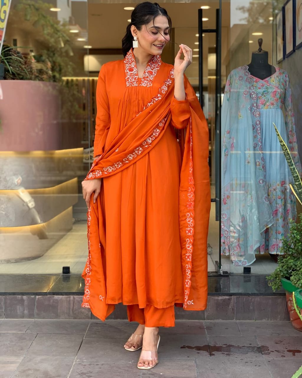 Stylish Kurti And Pant With Dupatta Set For women's And Girls